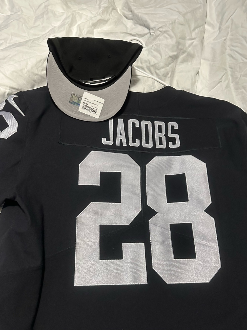 Nike Men’s Black Football Jersey Jacobs #28